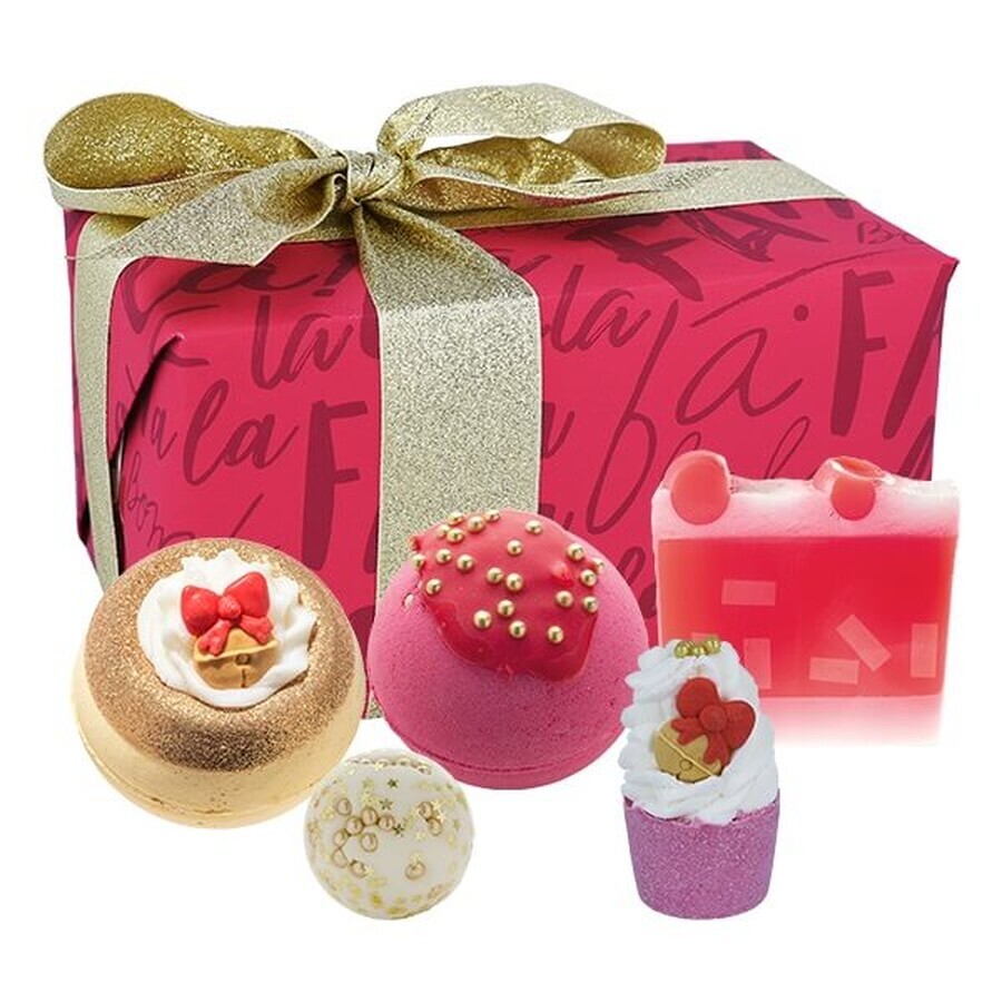 Bomb Cosmetics Fa La La La Festliches Bad-Geschenkset, 5 Teile