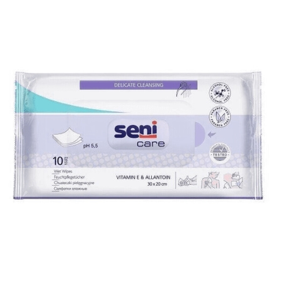 Seni Care, șervețele pentru scutece, 10 buc