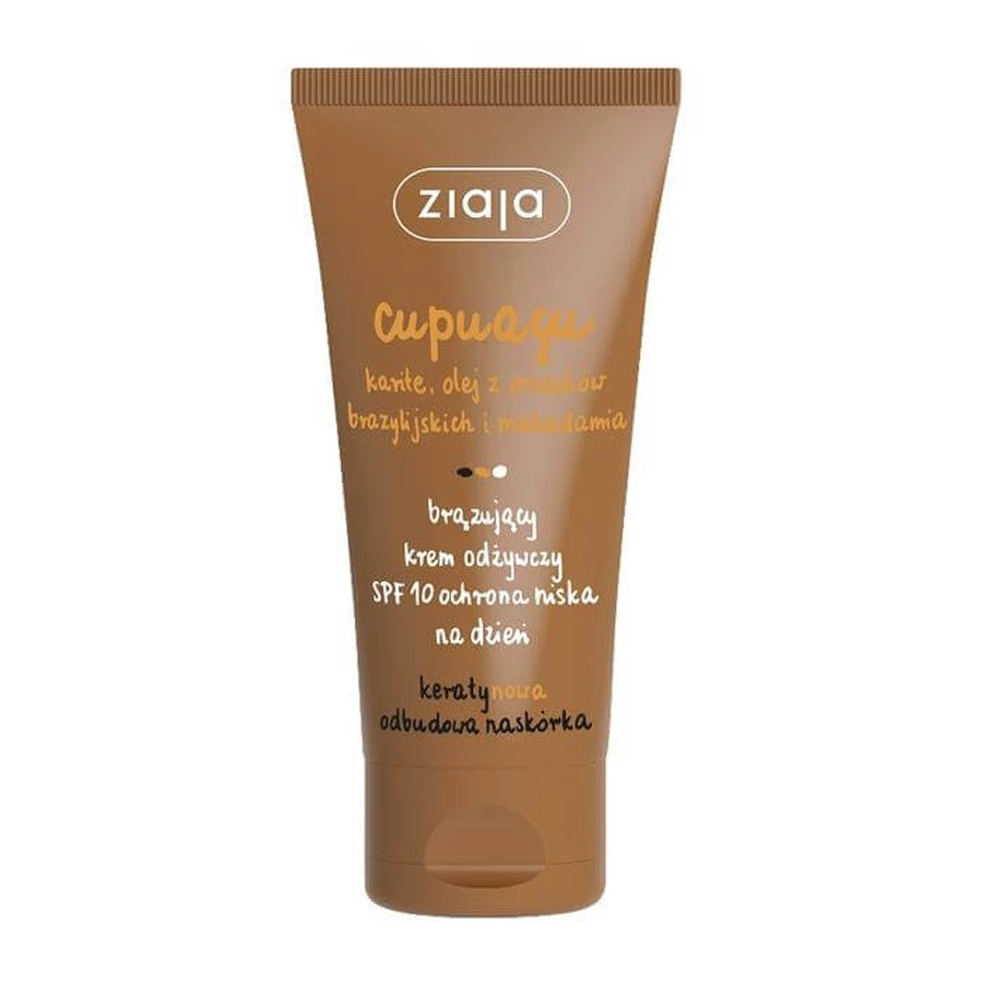 Ziaja Cupuacu Nourishing Day Cream SPF10, 50ml - Lange haltbar!