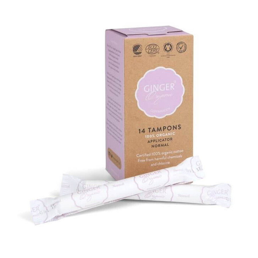 Shop Bio-Ingwerpads mit Applikator Normal, 14 Stück Bio-Ingwerpads mit Applikator Normal, 14 Stück