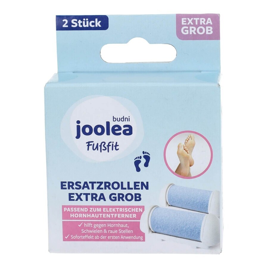 Joolea, Rouleaux de remplacement pour enlever la peau calleuse, 2 pièces