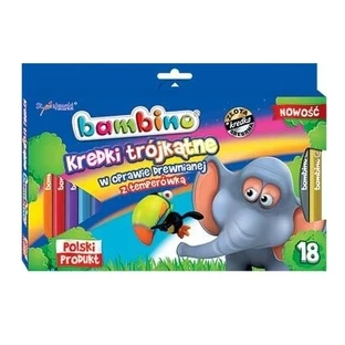 Bambino, lápices de colores tricolor, 18 colores + sacapuntas