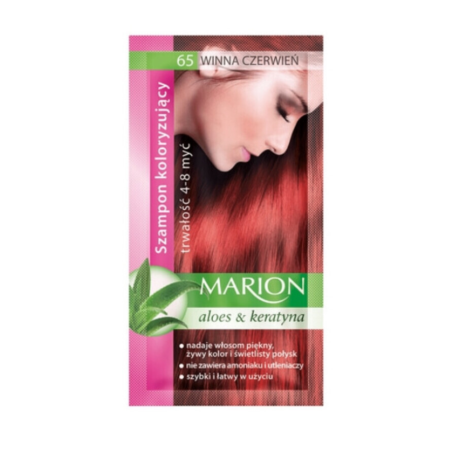 Marion, Șampon colorant, 65 vin roșu, 40 ml