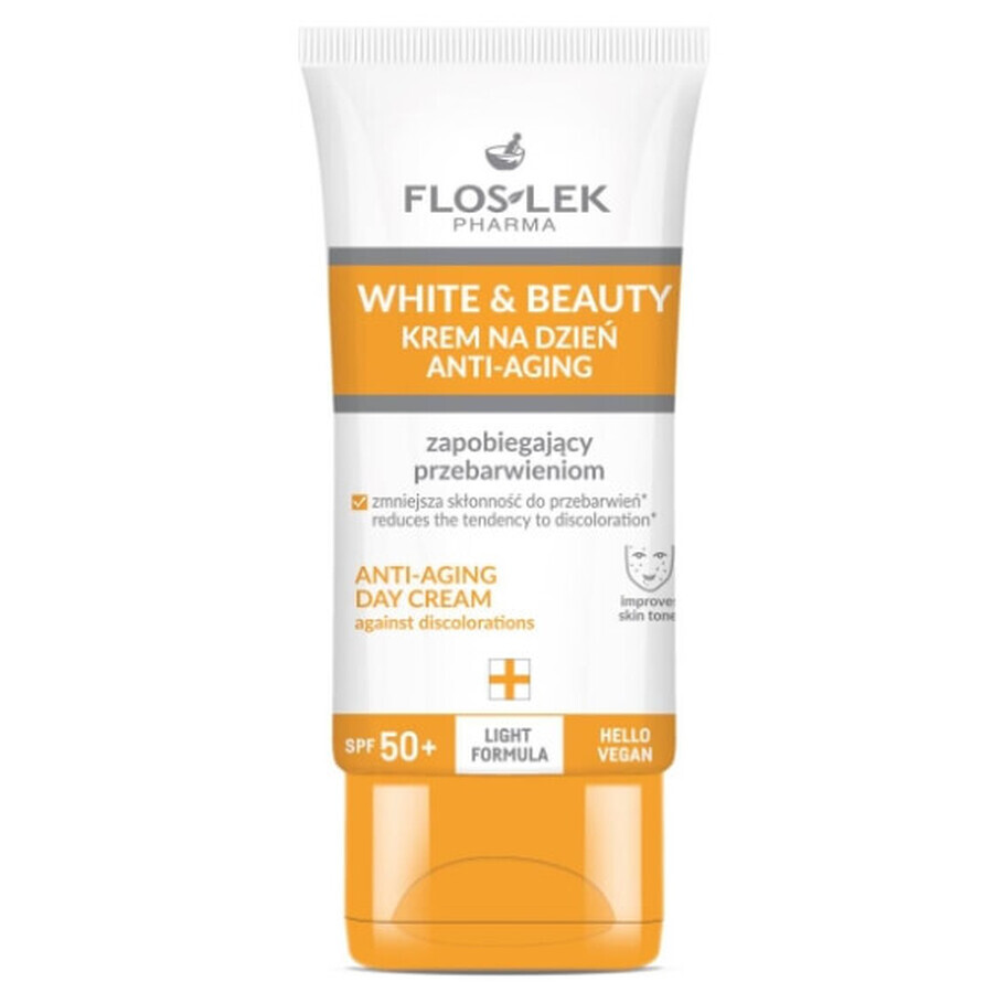 Acquista Flos-Lek Pharma White amp; Beauty Crema giorno anti-età SPF50+, 30 ml Flos-Lek Pharma White amp; Beauty Crema giorno anti-età SPF50+, 30 ml