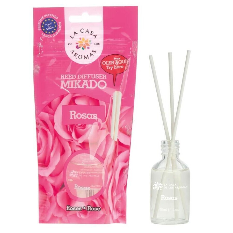 La Casa de los Aromas Sticks de parfum Rose, 30ml