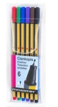 Thin colored pencils, 6 colors