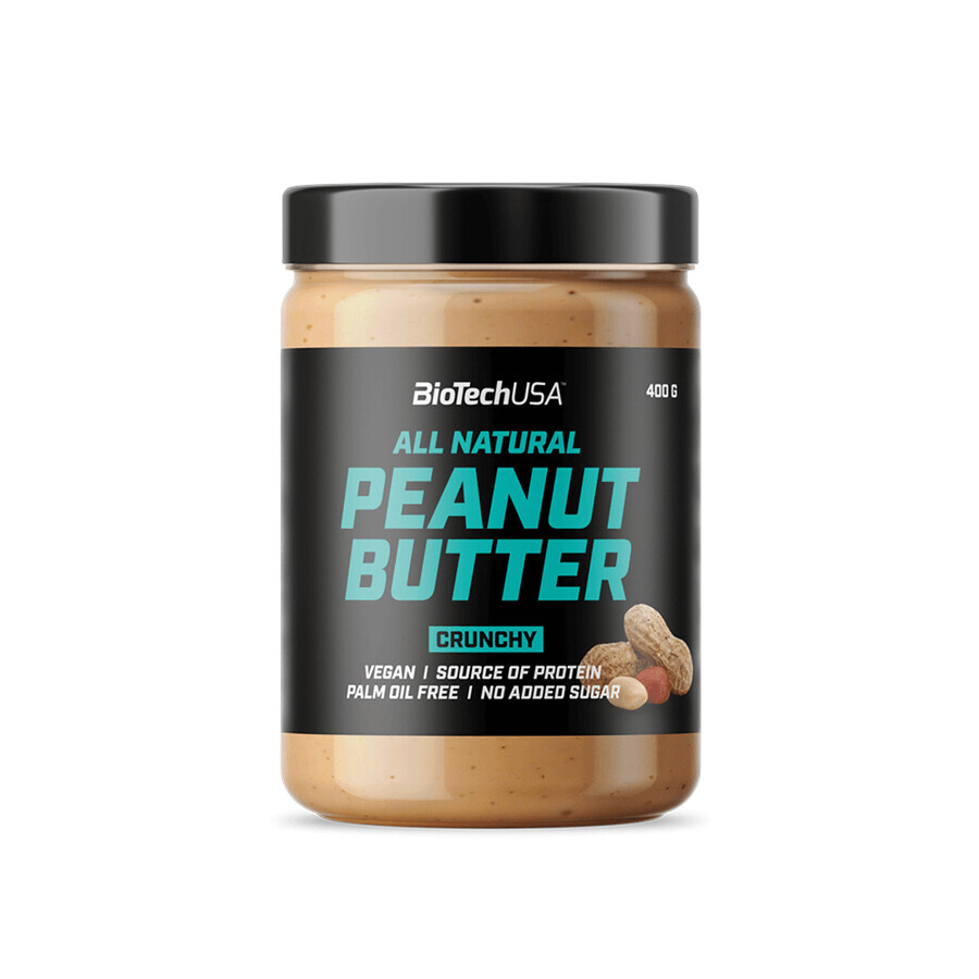 Buy Crunchy Peanut Butter, 400 grams, BioTechUSA Crunchy Peanut Butter, 400 grams, BioTechUSA