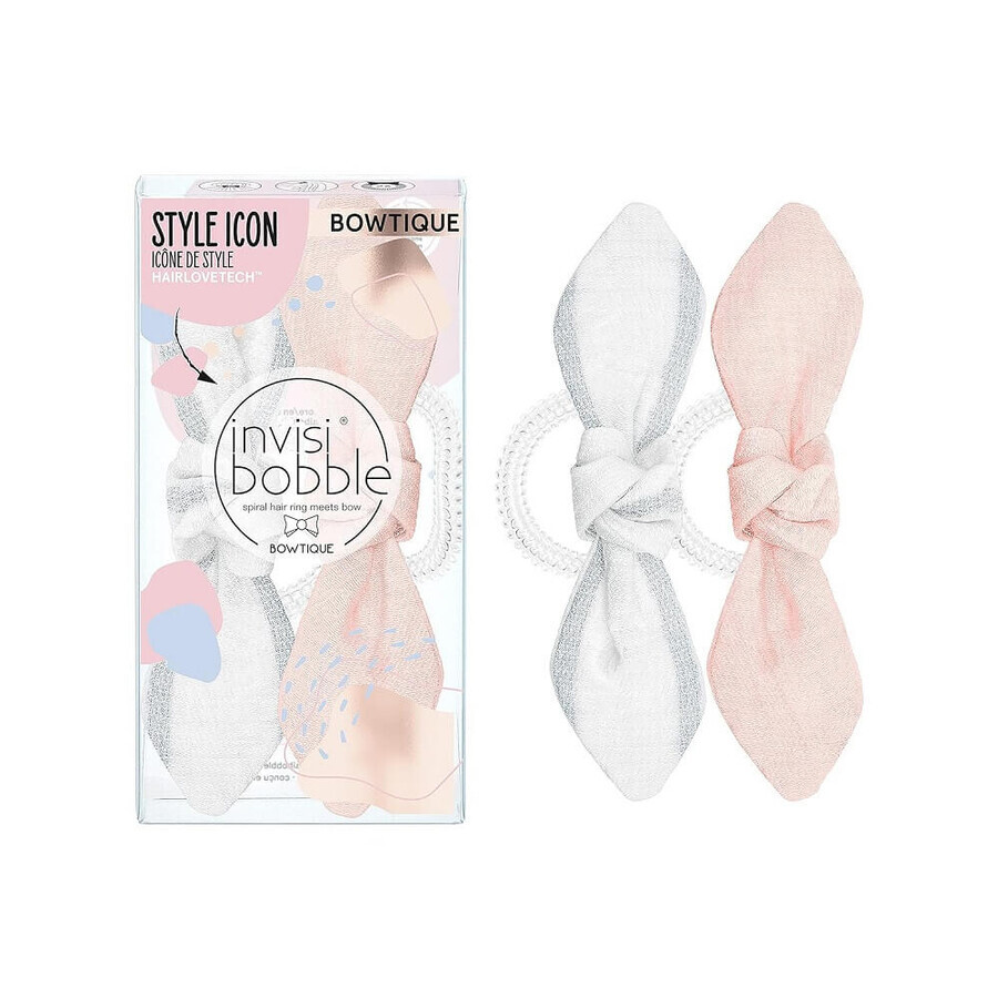 Invisibobble Bowtique Nordic Breeze Nordic Breeze wax elastics Lemming Go, 2 pieces