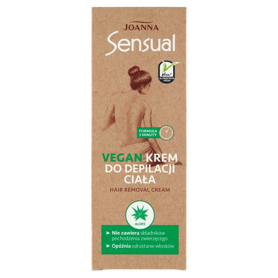 Joanna Sensual, veganistische ontharingscrème voor het lichaam, 100g