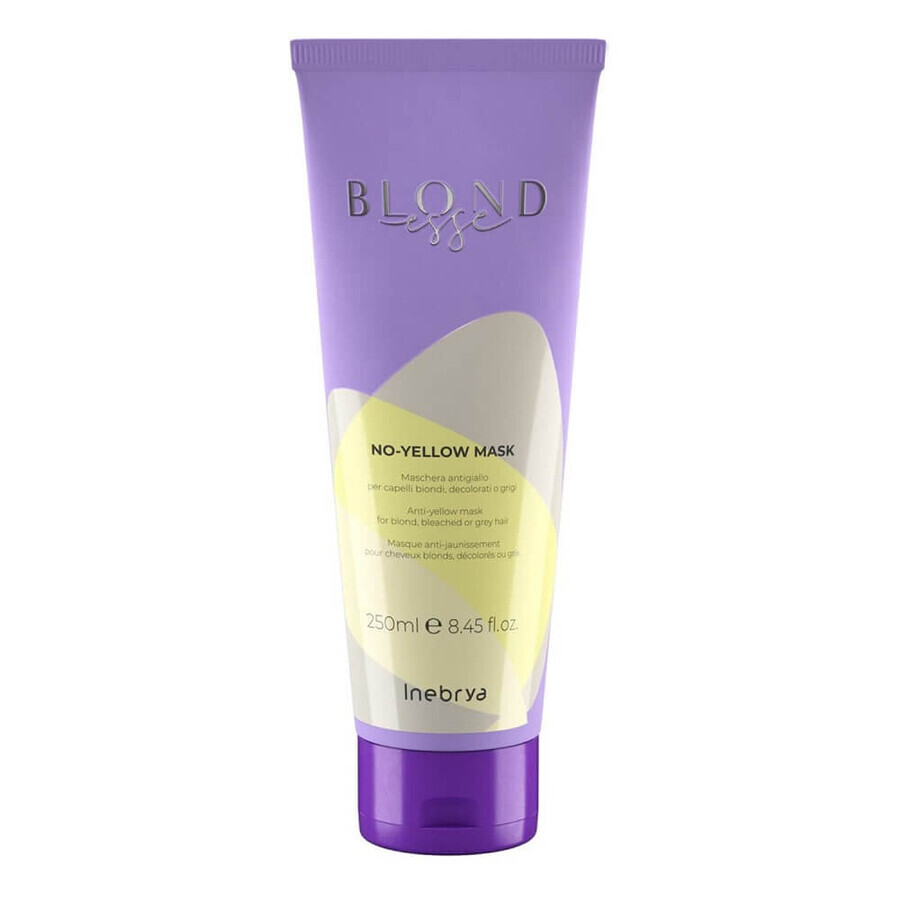 Inebrya Blondesse No-Yellow Masque pour cheveux blonds et gris, 250ml