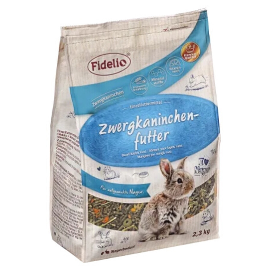 Fidelio, Nagerfutter, Zwergkaninchen, 2,3 kg