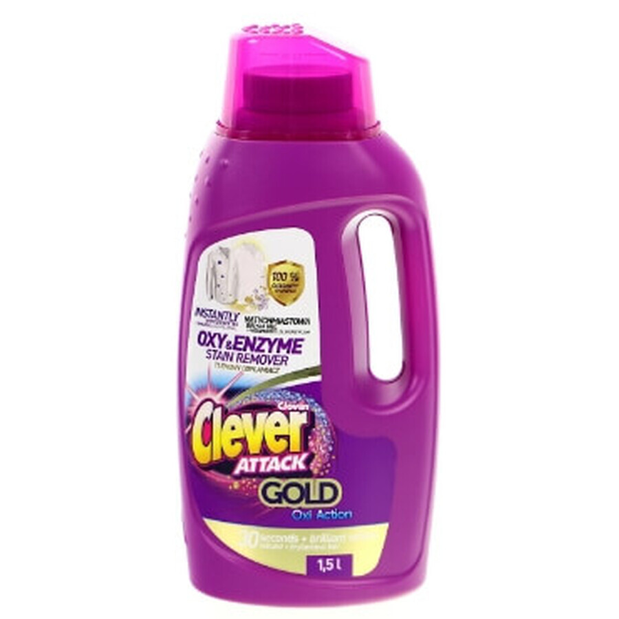 Clever Attack Gold Detergente detergente, 1,5 litri