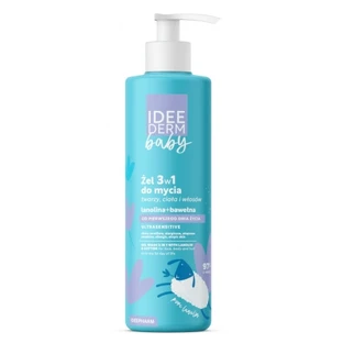 Idea Derm Baby el 3 en 1 pour le visage, le corps et les cheveux dès le premier jour de vie, 400 ml