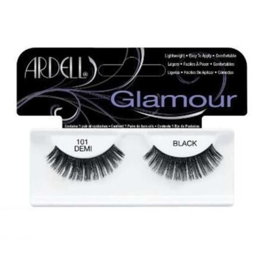 Ardell, Gestreifte Wimpern, 101 schwarz, 1 Paar