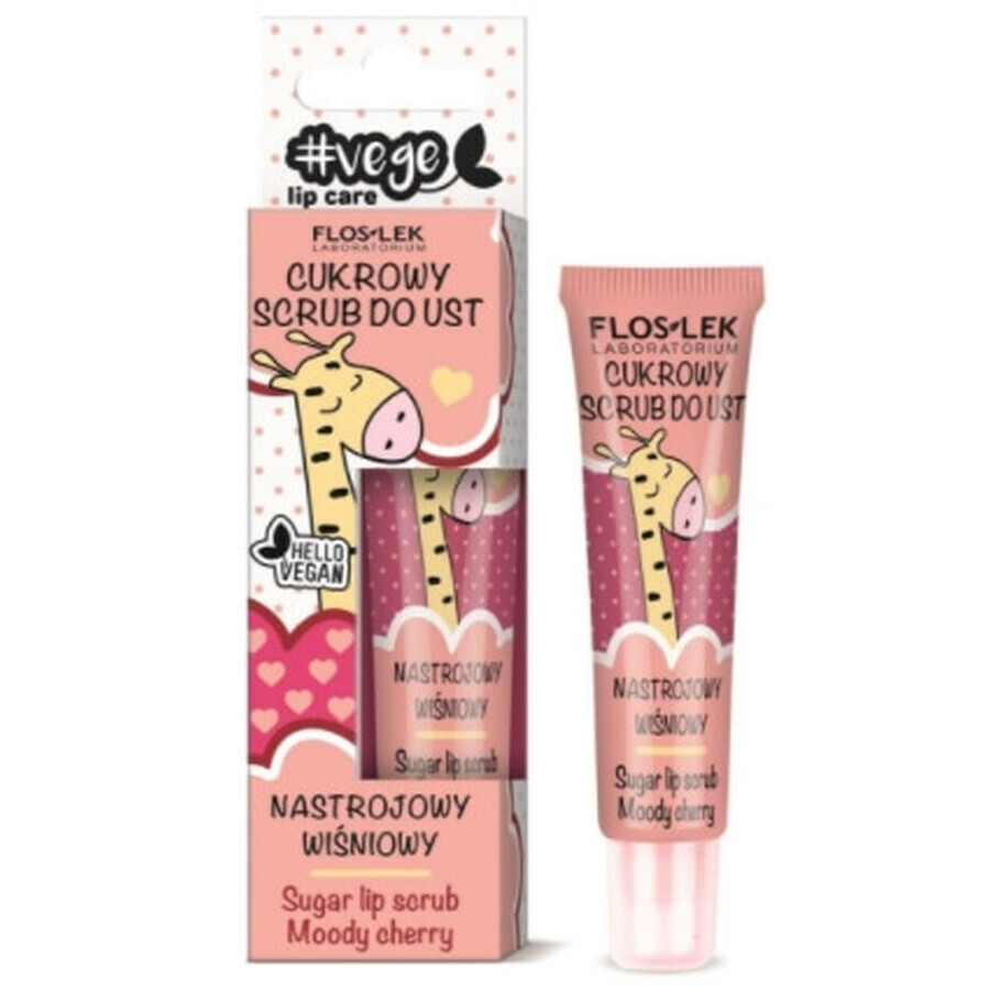 Flos-Lek, Soin des lèvres Exfoliant pour les lèvres au sucre et au vin, 14g