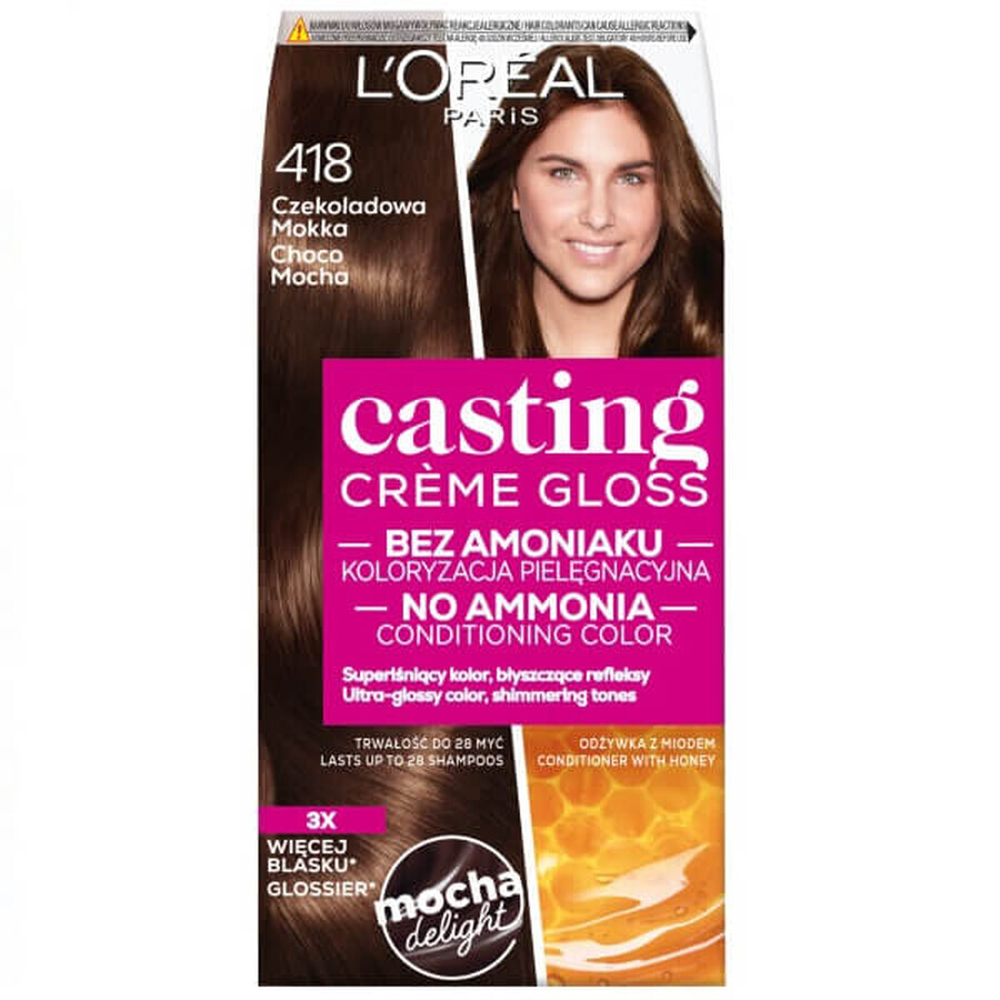 L'Oreal Paris Casting Creme Gloss Colour 418 Chocolate Mocha