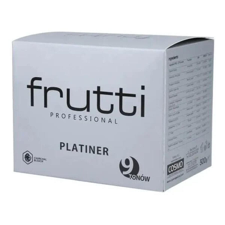 Frutti Professional Platiner Blanqueador de cera sin polvo Blanqueador de cera 9 tonos, 500g