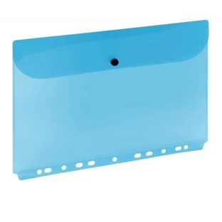 A4 map met rits, blauw