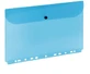 Carpeta A4 con cremallera, azul