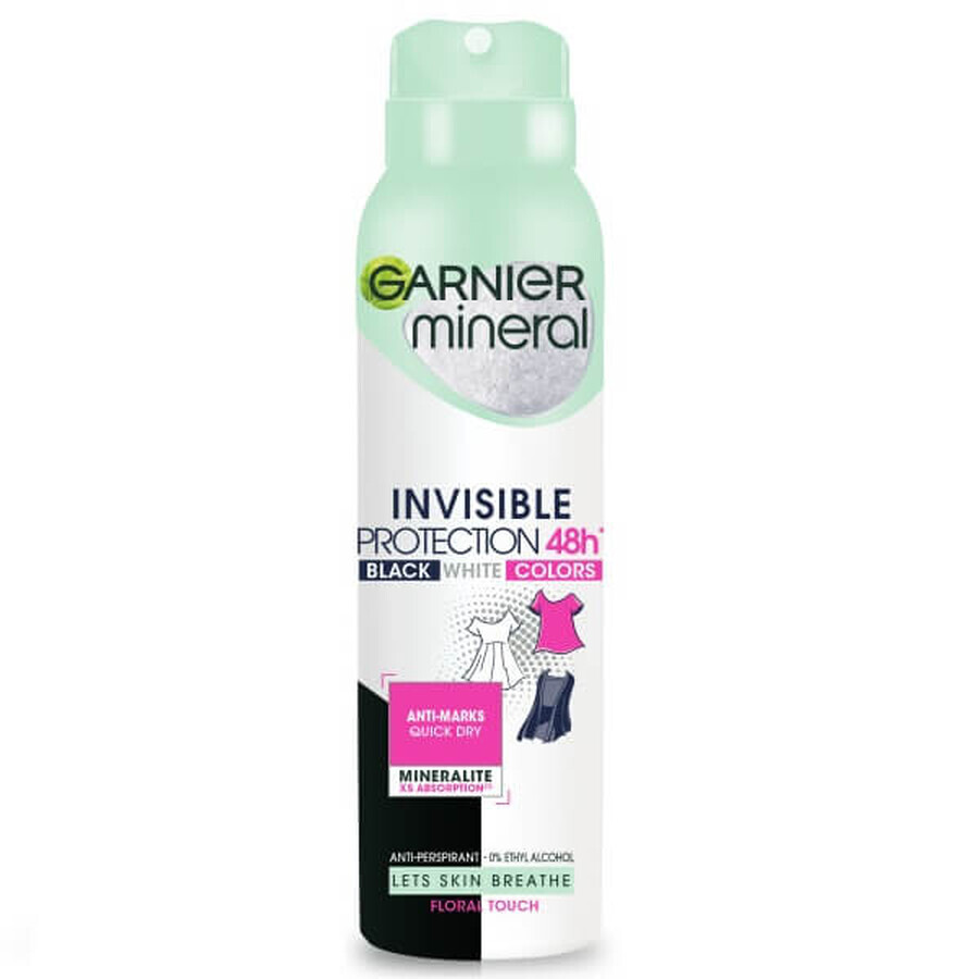 Comprar Garnier Spray Antitranspirante Mineral Protección Invisible Toque Floral, 150ml Garnier Spray Antitranspirante Mineral Protección Invisible Toque Floral, 150ml