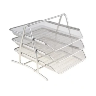 Cassetto portadocumenti, 3 cassetti, argento