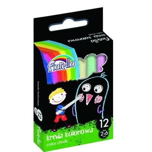 Gekleurd krijt, 12 stuks