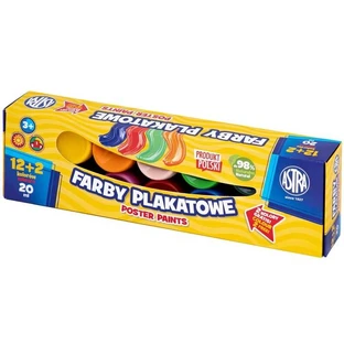 Astra Poster Paints 20 ml x 12+2 colors