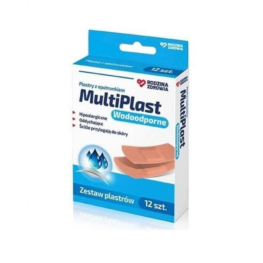 Family Health MultiPlast waterproof patches MultiPlast 12 pcs