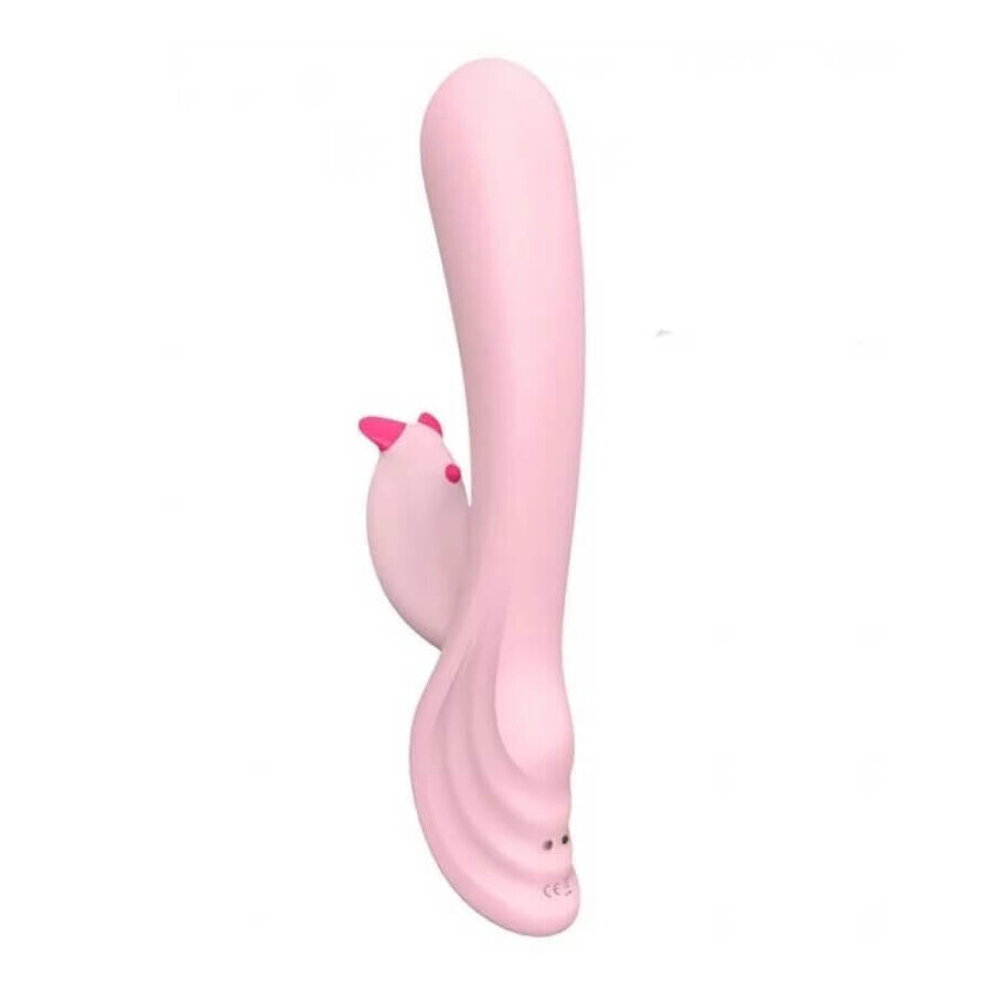 S-Hande Plume Conejito Vibrador con 9 modos de vibración Rosa claro