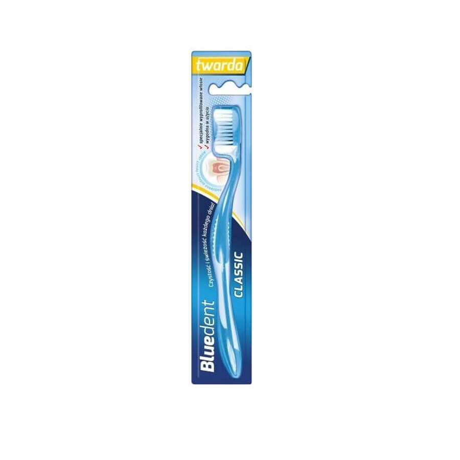 Winkel op Blue-dent, harde tandenborstel Blue-dent, harde tandenborstel