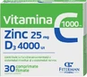 Vitamin C 1000 mg + Zn 25 mg + D3 4000 IU, 30 film-coated tablets, Fiterman