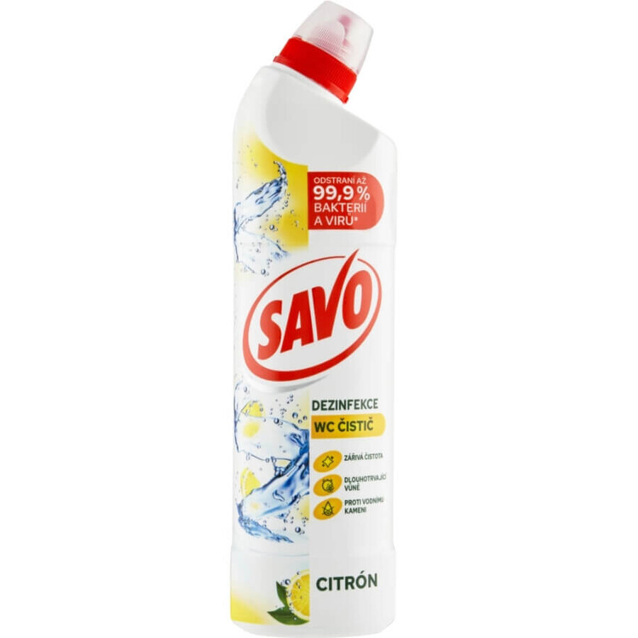 Savo toilet detergent, lemon, 700 ml