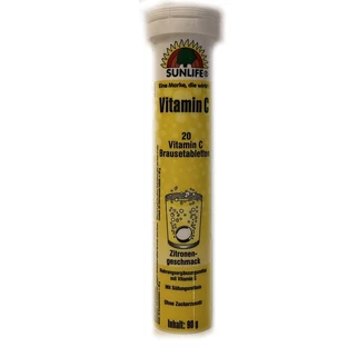 Vitamina C, 20 comprimidos efervescentes, Sunlife