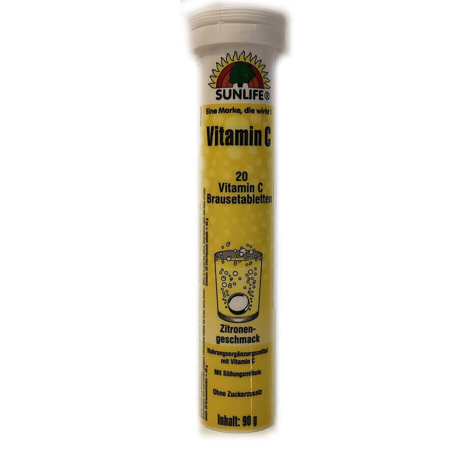 Comprar Vitamina C, 20 comprimidos efervescentes, Sunlife Vitamina C, 20 comprimidos efervescentes, Sunlife