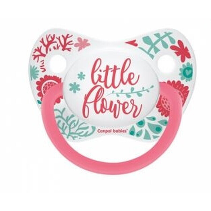 Canpol, Anatomical silicone pacifier Wild Nature 6-18m 23/286, coral, 1 pc - Long Life!