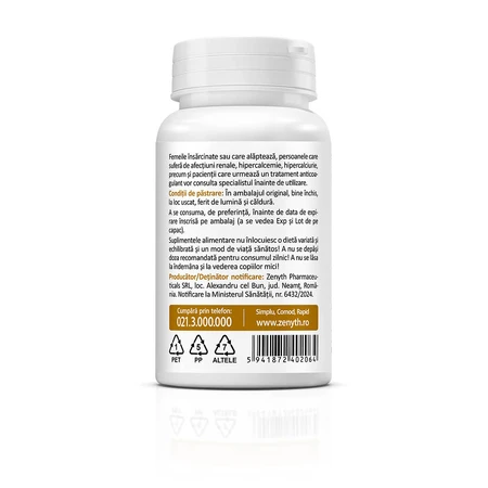 Vitamina D y cofactores, 30 cápsulas, Zenyth