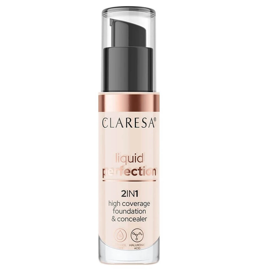 Claresa 2in1 correcteur et fond de teint 101 Light, 34g