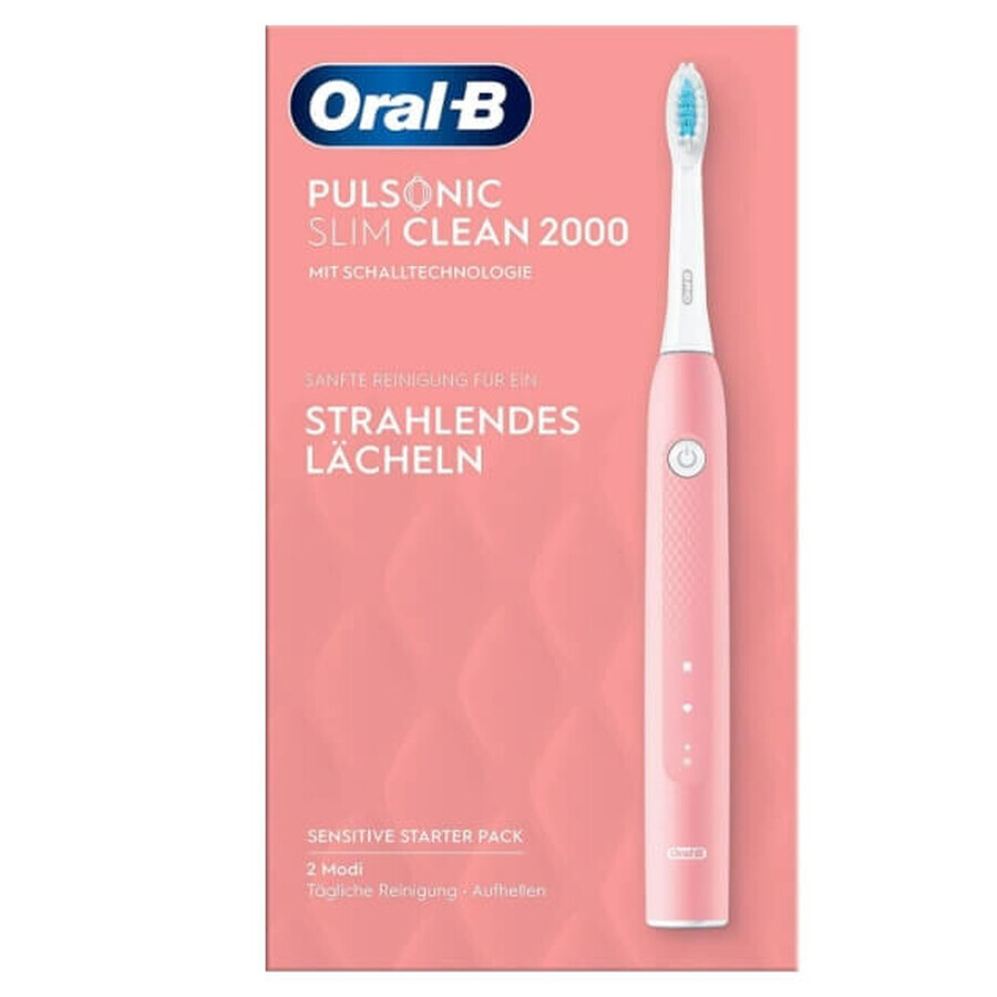 Oral-B, Pulsonic Slim Clean 2000, toothbrush, pink, 1 pc