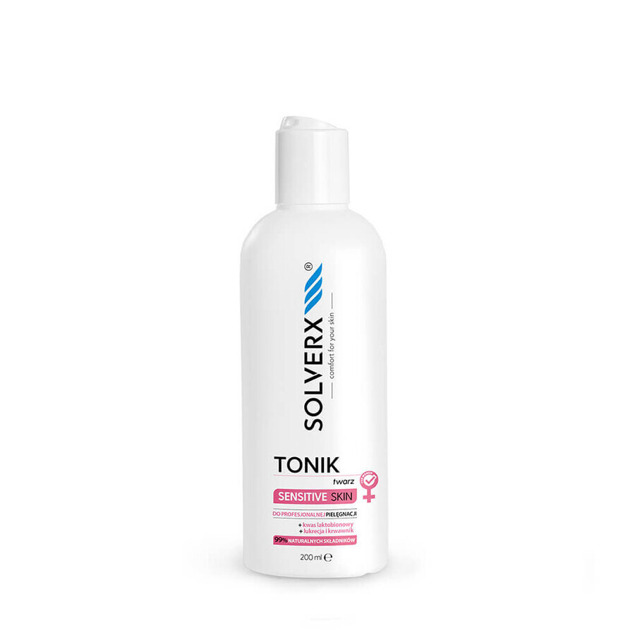 Solverx Sensitive Skin for Women tonic facial pentru piele sensibilă, 200ml