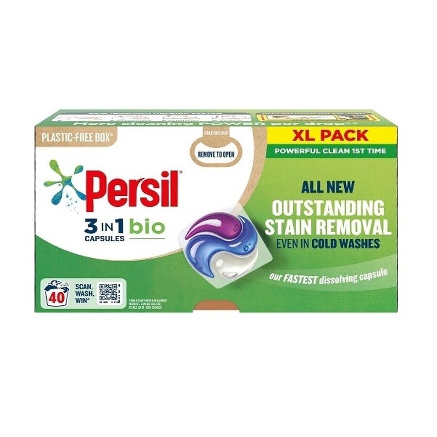 Persil Bio Caps 3in1 Capsules de lavage, 40 pcs.