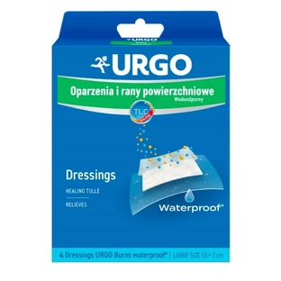 Urgo, Brûlures et plaies superficielles Pansement imperméable, 4 pièces - Longue durée !