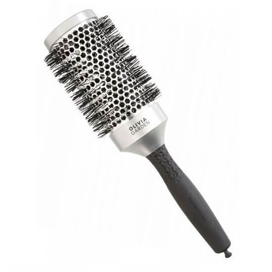Olivia Garden Essentials Blowout Antistatische Klassieke Zilveren Was Modelleerborstel, 55mm