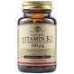 Vitamina K2 100 ug, 50 cápsulas, Solgar