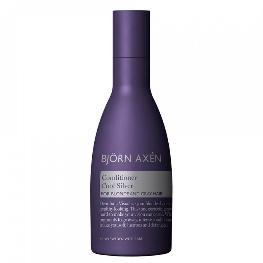 Björn Axén Cool Silver Copper Reducing Conditioner pentru păr blond și gri, 250ml