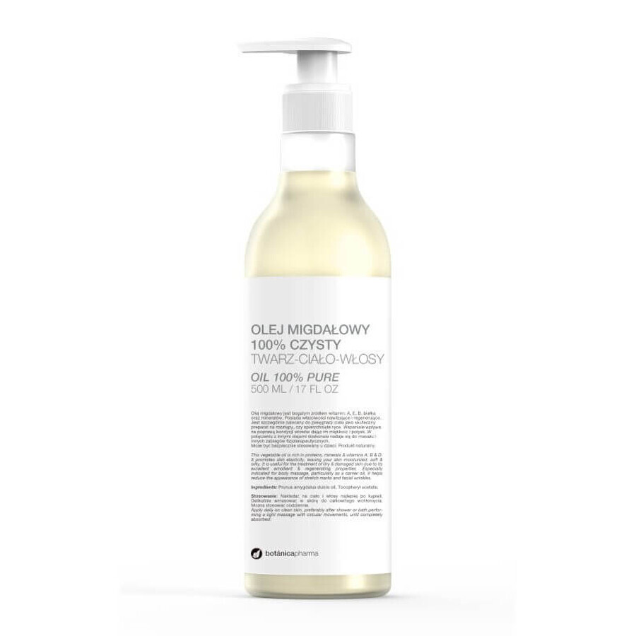 Botanicapharma Almond oil 100%, 500ml