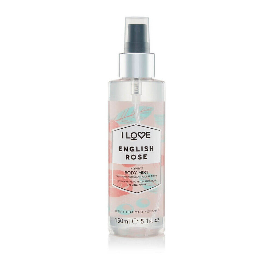 I Love Parfum Parfum Body Mist Rosa Inglesa, 150ml