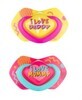Canpol, Paci Pacifier, silicone, 0-6m symmetric Neon Love 22/652, pink, 2 pcs