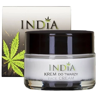 India Hennepolie Gezichtscrème voor Dag en Nacht, 50 ml