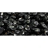 Dekorative Pailletten 6mm, schwarz