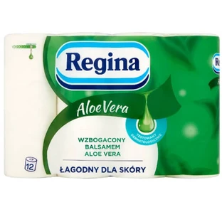 Regina, Papel Higiénico Aloe Vera, 12 rollos